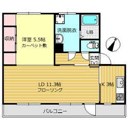 MIDハイツ駒見の物件間取画像